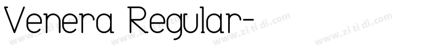 Venera Regular字体转换